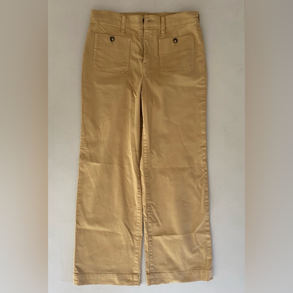 J.Crew |  Sailor Slim Wide-Leg Chino Pants Honey Brown | Size 26
